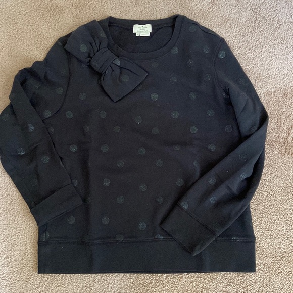 kate spade Sweaters - Kate spade glitter dot sweatshirt with bow detail